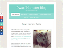 Tablet Screenshot of dwarfhamsterblog.com